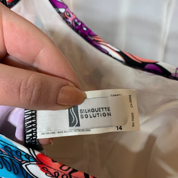 Silhouette Solution Floral Swim Top - Picture 4 of 5